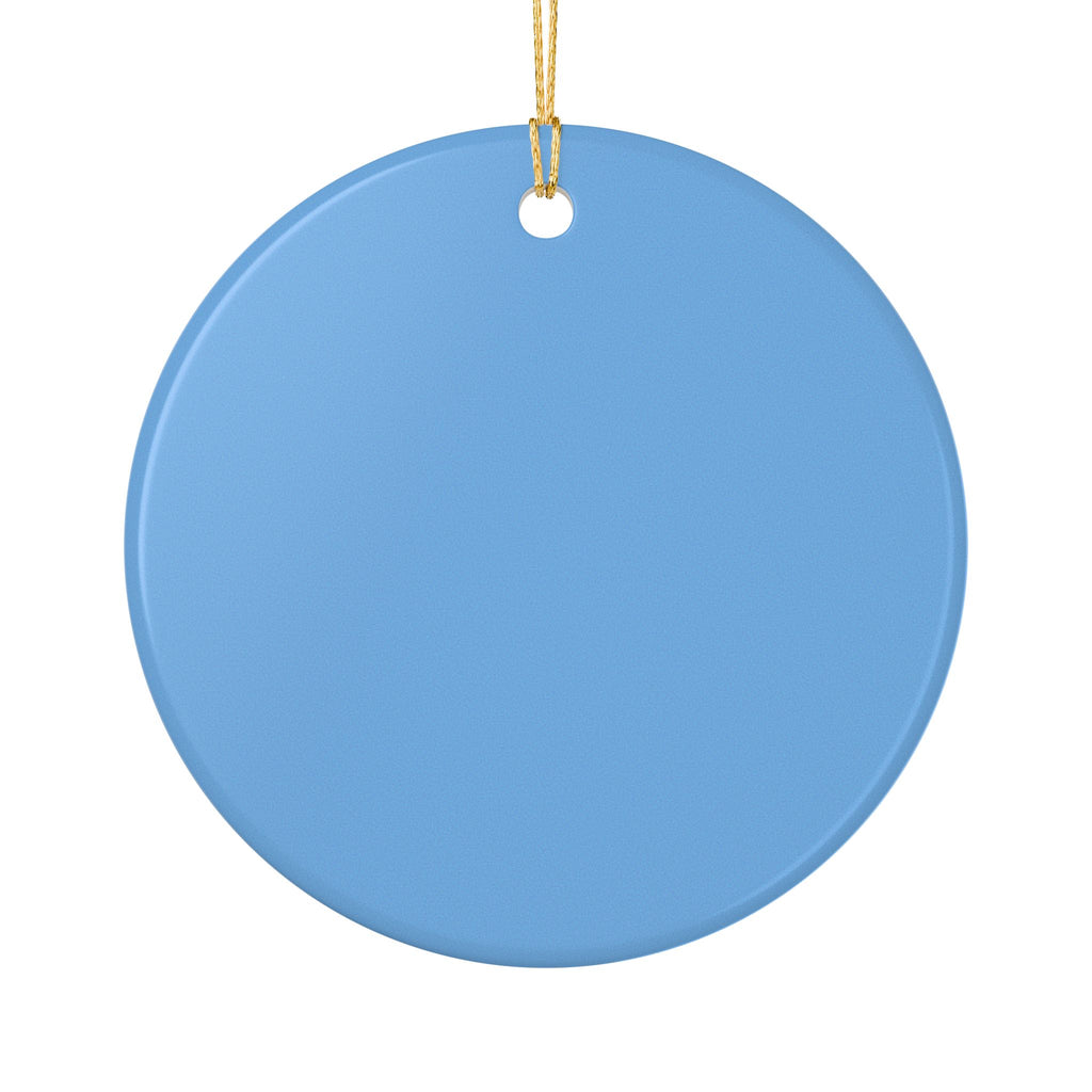Classic Christmas Branded Ceramic Ornament – Retro Holiday Ornament