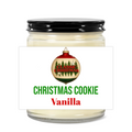 Classic Christmas Cookie Vanilla Candle | 4OZ 2.25"x1.5" | Black Lid