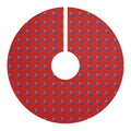 Texas Bluebonnet Christmas Tree Skirt | Red