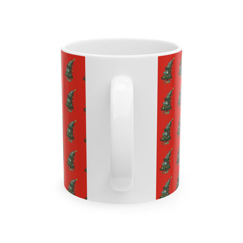 Christmas Tree Ceramic Mug, (11oz)