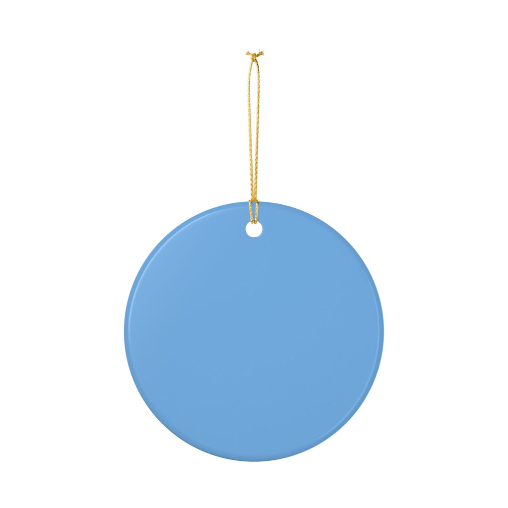 Classic Christmas Branded Ceramic Ornament – Retro Holiday Ornament