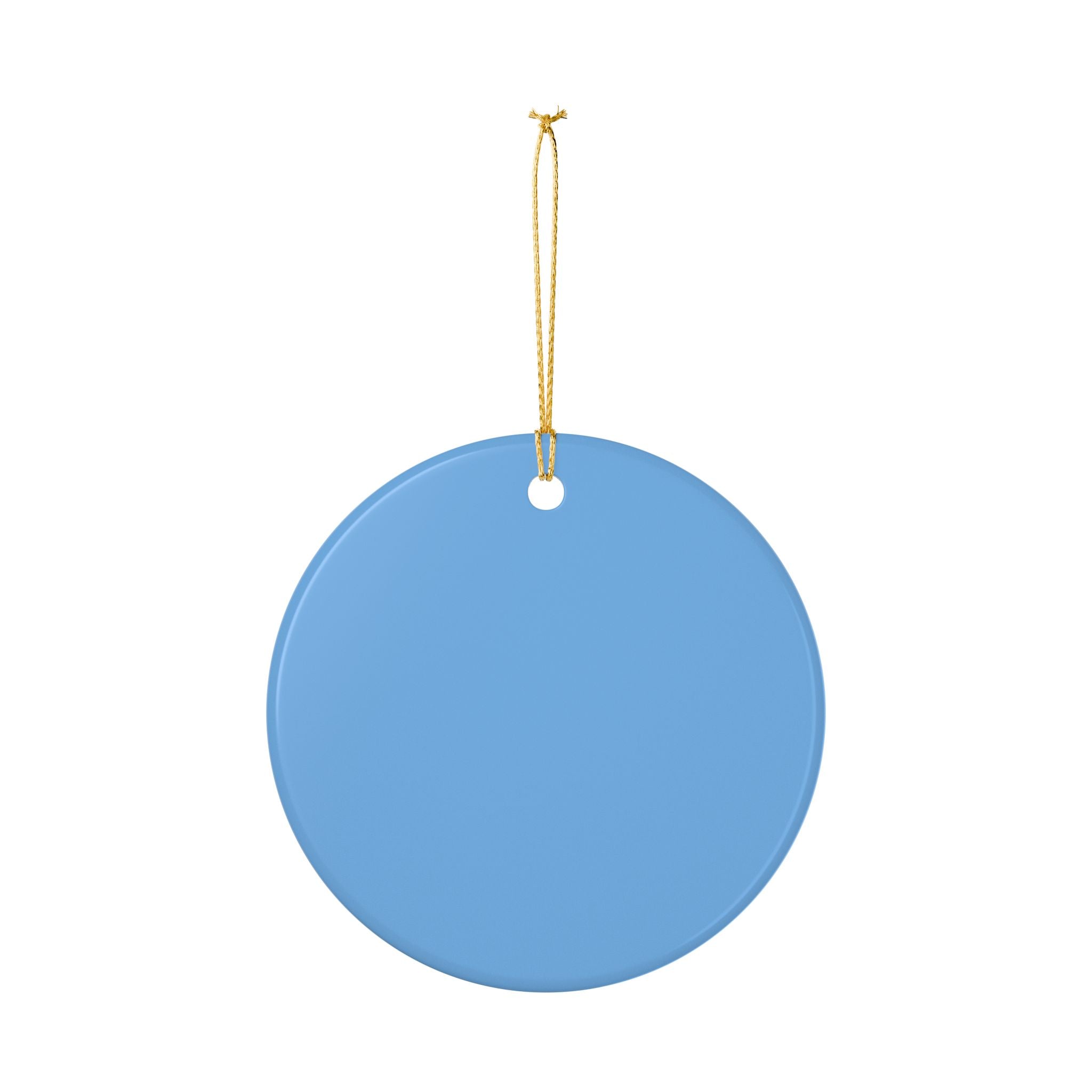 Classic Christmas Branded Ceramic Ornament – Retro Holiday Ornament