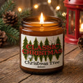 Classic Christmas Tree Balsam Candle | 100% Soy |  Amber Jar | 3"x2" 9OZ