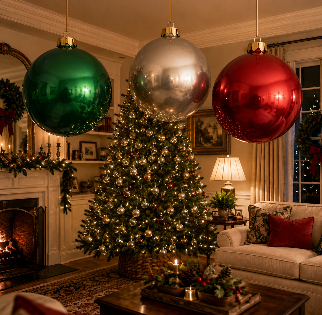 Giant Inflatable Christmas Ornament (Several Color Choices) 2.4FT