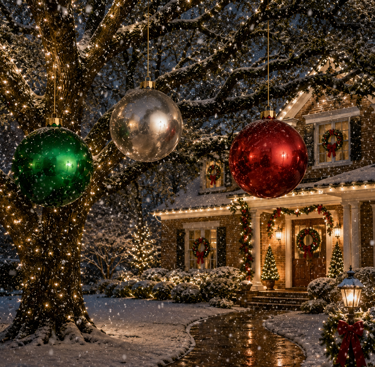 Giant Inflatable Christmas Ornament (Several Color Choices) 2.4FT